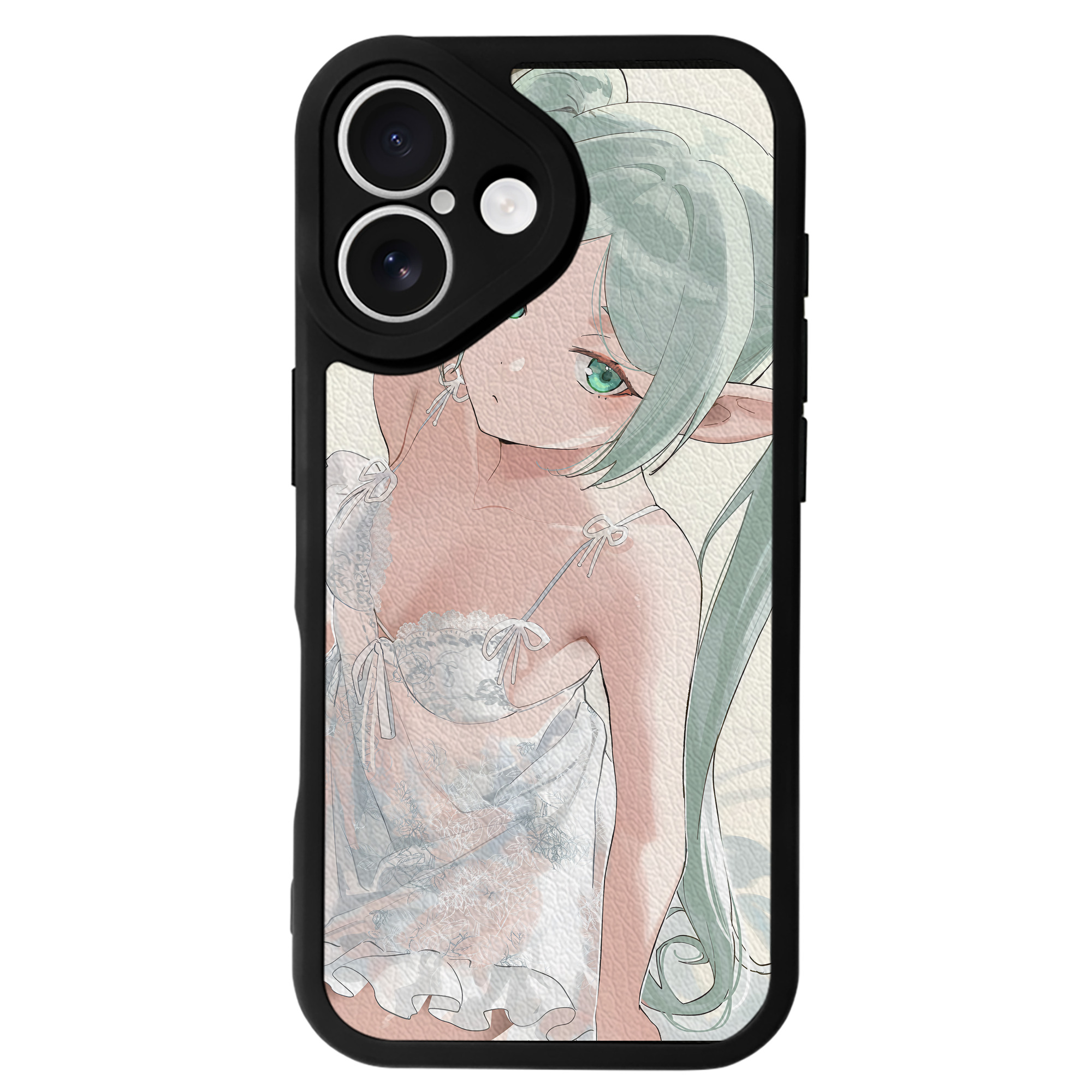 （画像用） 葬送のフリーレン Frieren 【iPhone 16シリーズ対応】シリコンスマホケース（レザー調） 材質：シリコン